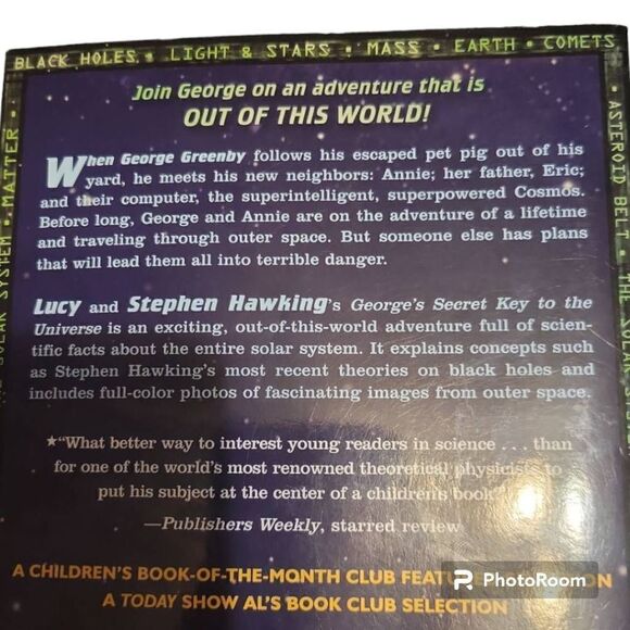 George's Secret Key to the Universe by Lucy Hawking, Stephen Hawking ... USED PA - Picture 4 of 4